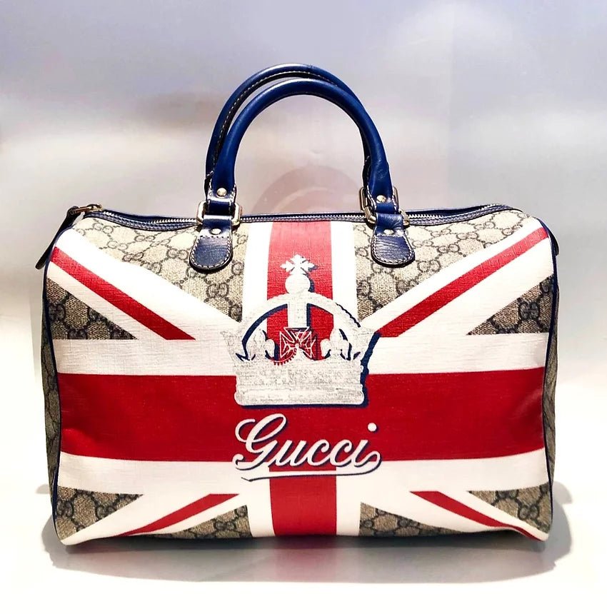 GUCCI: the 2009 Union Jack 'Sloaney' Boston Bag - style - CHNGR
