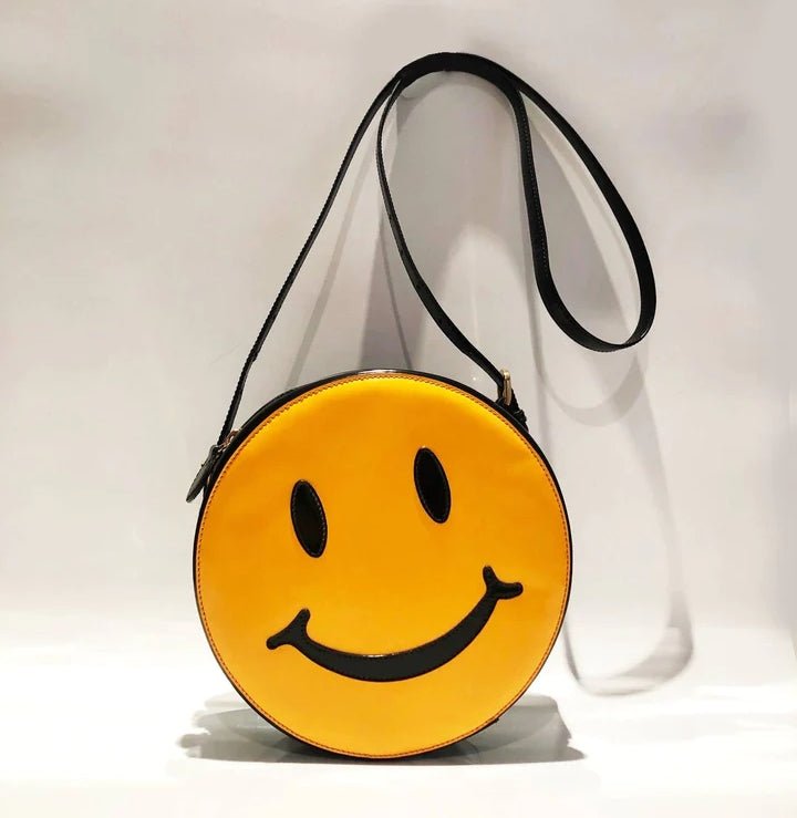 ICONIC PIECES: 1980S MOSCHINO ACID FACE SMILEY BAG - style - CHNGR