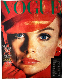 1966 Vogue Magazine - The Red Issue - Cover by Norman Parkinson - style - CHNGR