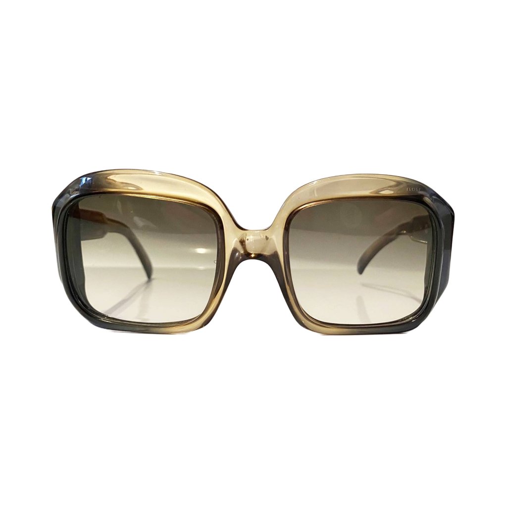 1970s Christian Dior Oversized Gradient Green Sunglasses - STYLE - CHNGR