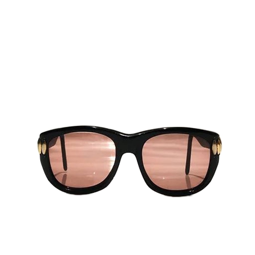 1970s EMMANUELLE KHANH ORANGE LENS OVERSIZED SUNGLASSES - style - CHNGR