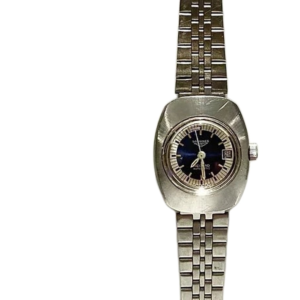 1970s LONGINES RECORD AUTOMATIC STEEL UFO wristwatch - style - CHNGR