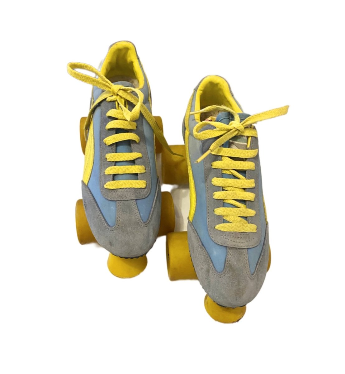 1980s Puma Yellow Blue Roller Skates - STYLE - CHNGR