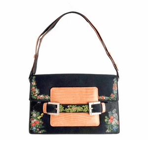 1990s Fendi Floral Hand-Painted Clutch Bag - STYLE - CHNGR