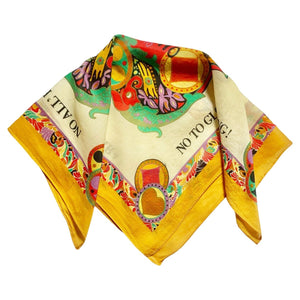 1990s Moschino Climate Activist Cotton Scarf - style - CHNGR