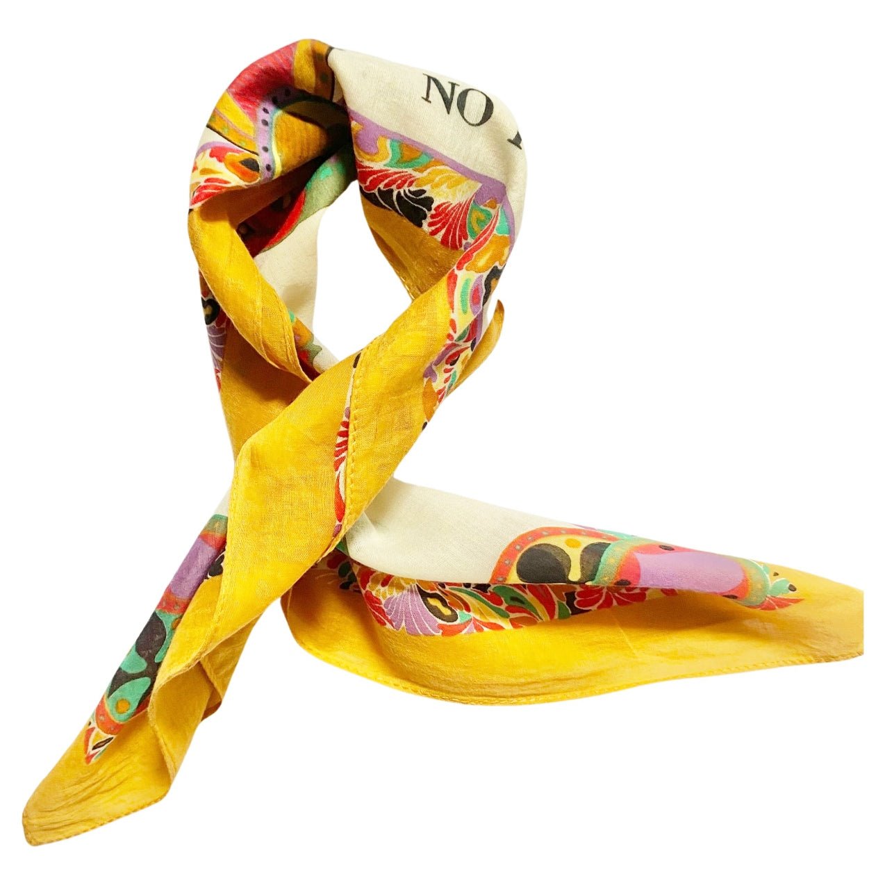 1990s Moschino Climate Activist Cotton Scarf - style - CHNGR