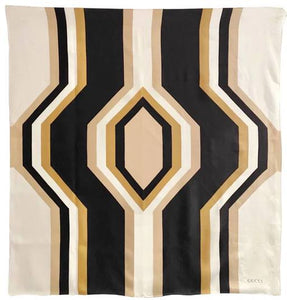 1990s Tom Ford for Gucci Geometric Silk Square Scarf - style - CHNGR