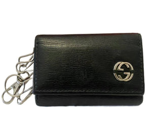 2000s Tom Ford for Gucci Black Leather Hook Key Holder Wallet - style - CHNGR