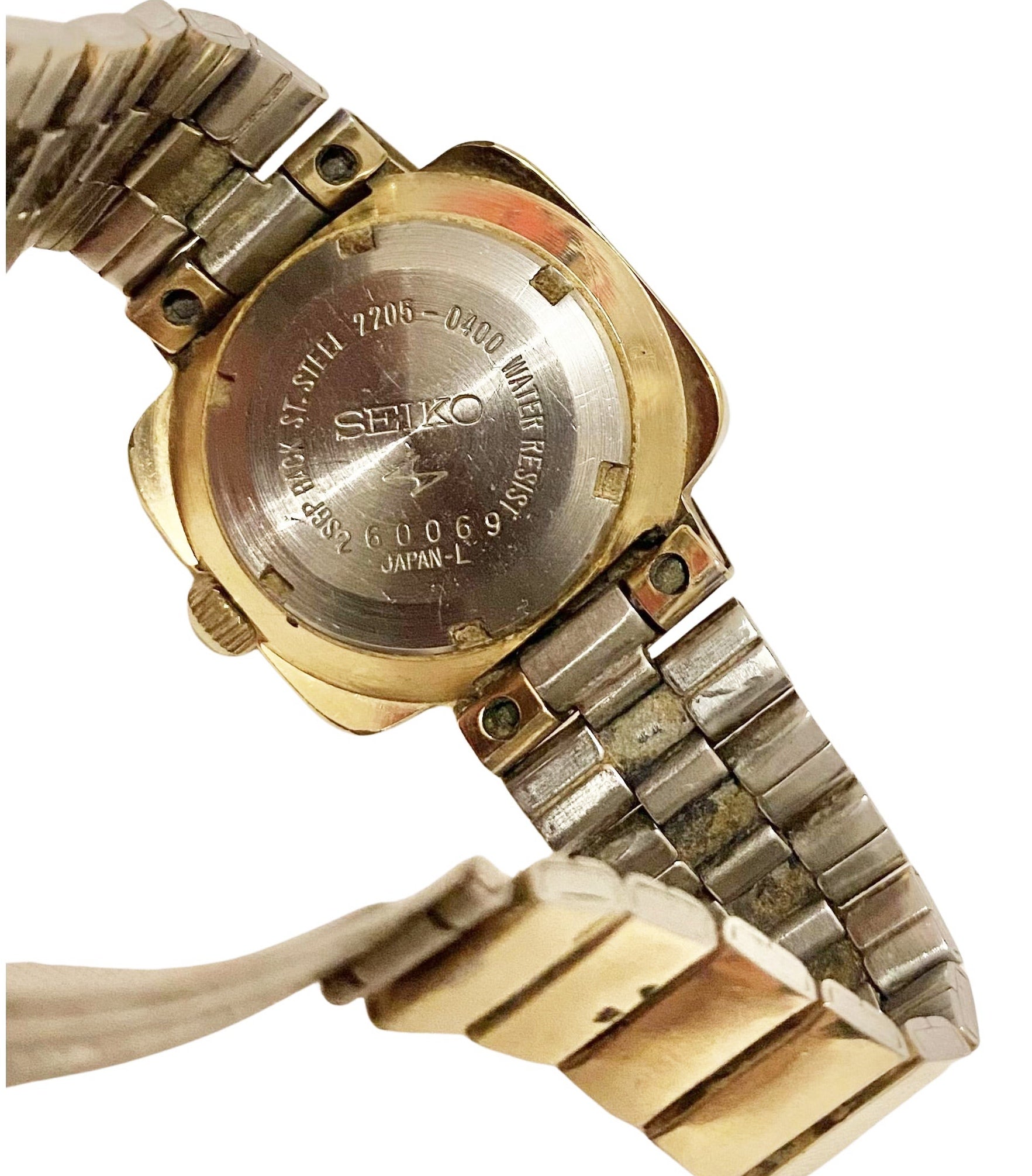 1970s Seiko Gold Plated Square Gold Plated Wrist Watch