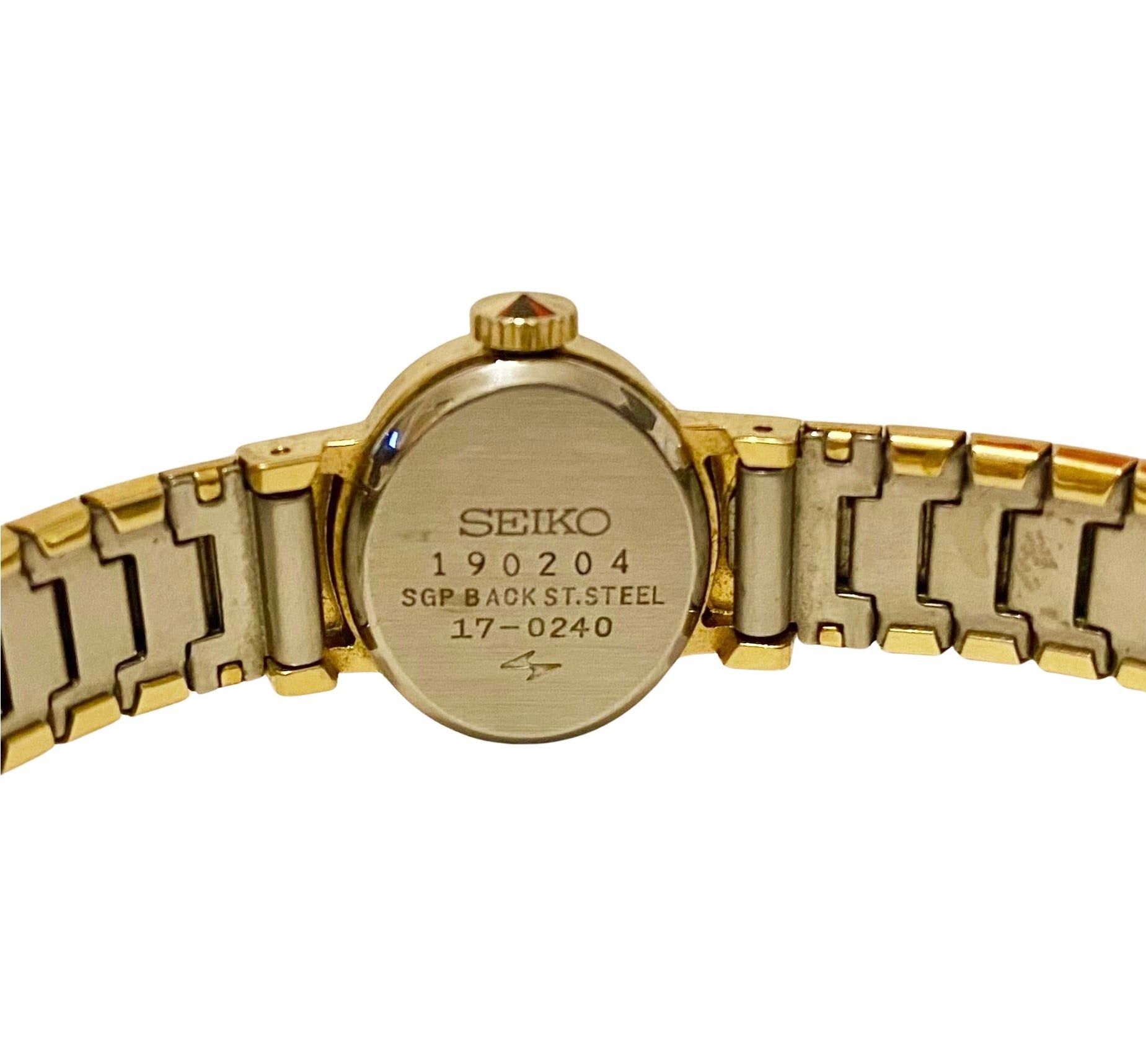 1970S Seiko Gold Tone Mesh Cocktail Wristwatch