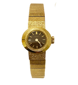 1970S Seiko Gold Tone Mesh Cocktail Wristwatch