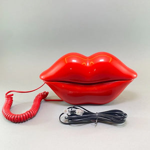 1980s Red Hot Lips Pop Art Phone