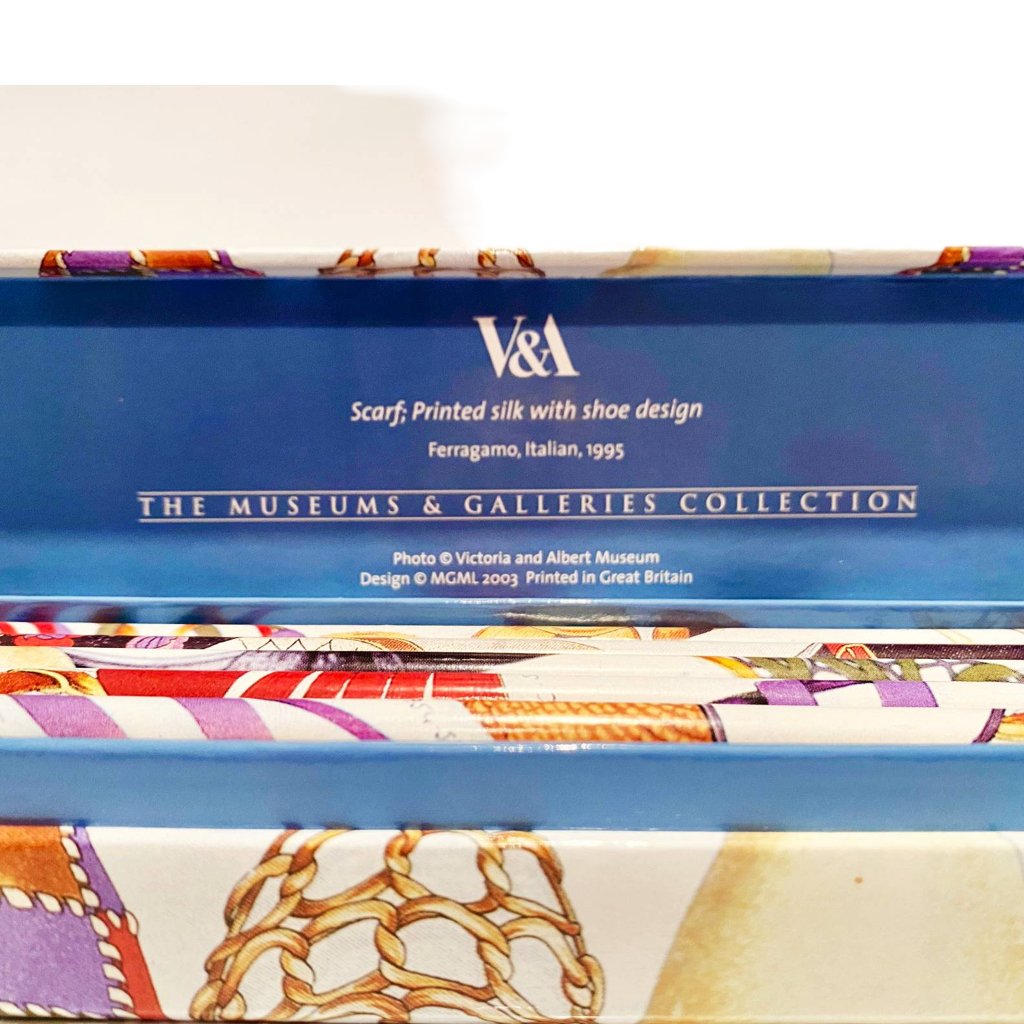 Salvatore Ferragamo for V&A Victoria and Albert Museum Collection Address Book and Pencils Set - STYLE - CHNGR