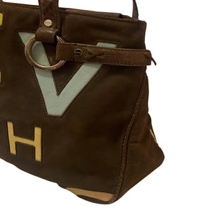 2010s Givenchy Suede Letter Shoulder Bag