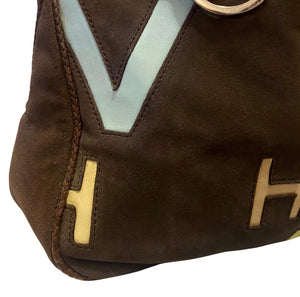 2010s Givenchy Suede Letter Shoulder Bag