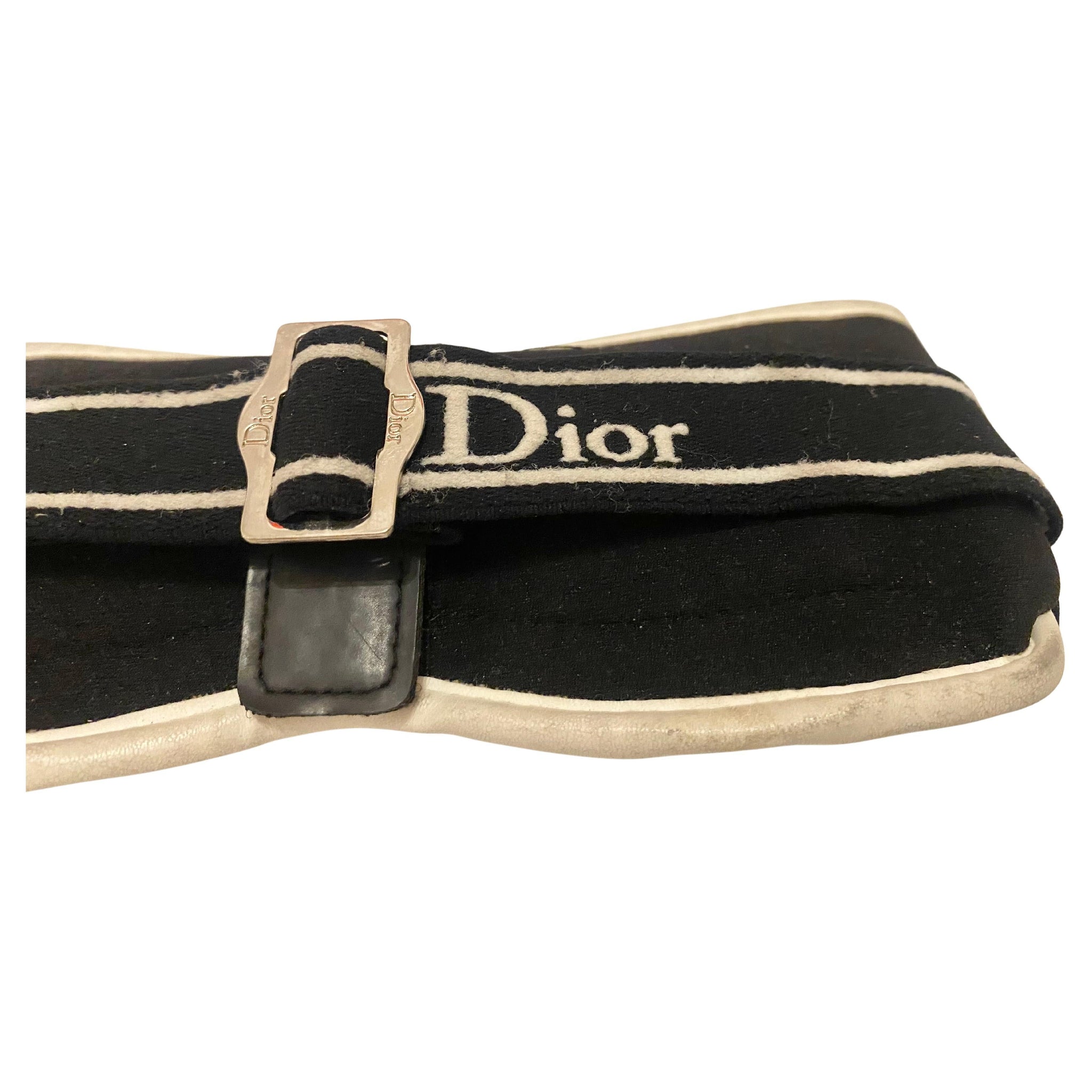 2000s Christian Dior Soft  Zip Glasses Case