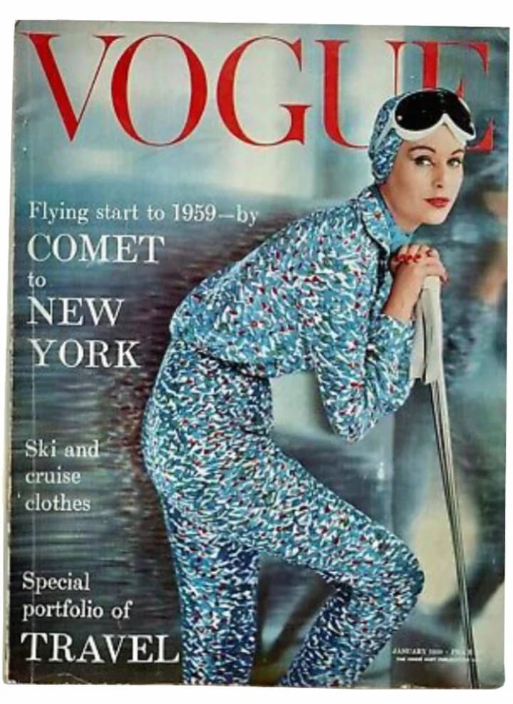 1959 VOGUE Magazine "Comet to New York" - Emilio Pucci - style - CHNGR