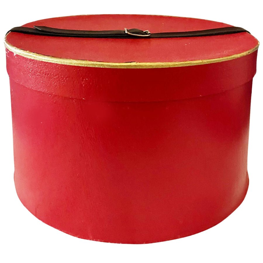 1960s Harrods of London Hat Box with handle - STYLE - CHNGR