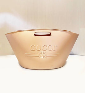 2013 GUCCI RUBBER LOGO TOP HANDLE LIGHT PINK TOTE BAG - style - CHNGR