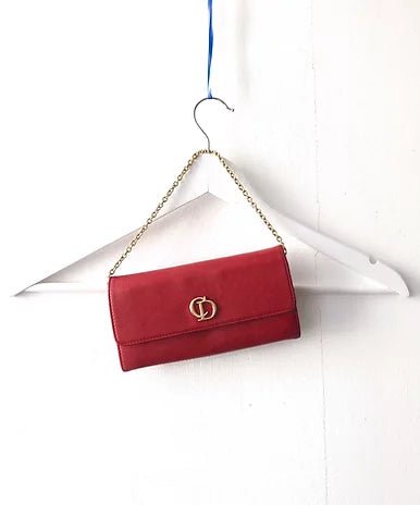 CHRISTIAN DIOR RED LEATHER MINI BAG - STYLE-CHNGR