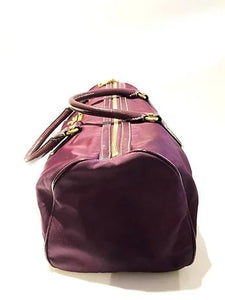 2000s PRADA PURPLE TESSUTO NYLON DOUBLE TOP HANDLE TOTE BAG - style - CHNGR