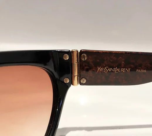 1980s YVES SAINT LAURENT YSL CHAMPS ELYSEES AVIATOR SUNGLASSES - style - CHNGR