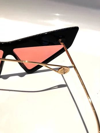 GUCCI HOLLYWOOD FOREVER CAT-EYE ACETATE RUNWAY SUNGLASSES - STYLE-CHNGR