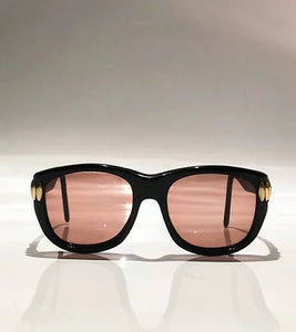 1970s EMMANUELLE KHANH ORANGE LENS OVERSIZED SUNGLASSES - style - CHNGR