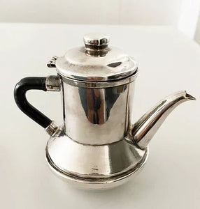 CHRISTIAN DIOR MID-CENTURY SILVER PLATED COFFEE POT - style - CHNGR