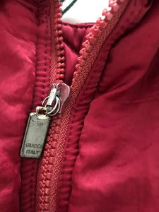 1980s GUCCI PINK PUFFER GILET VEST JACKET - style - CHNGR
