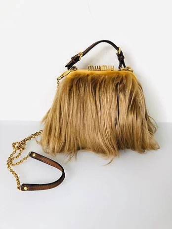 Miu miu best sale fur bag