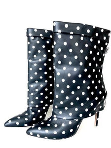 EMANUEL UNGARO POLKA DOT BOOTIES - style - CHNGR