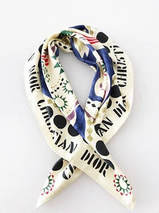 CHRISTIAN DIOR "LES 3 ROYAUME" SILK SCARF - style - CHNGR