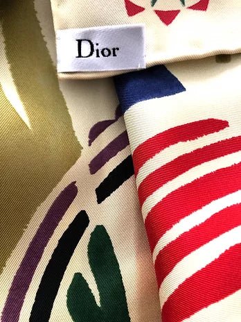 CHRISTIAN DIOR "LES 3 ROYAUME" SILK SCARF - style - CHNGR