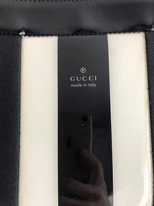 2000s GUCCI PATENT LEATHER STRIPE TOTE BAG - style - CHNGR