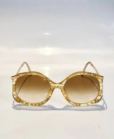 1980s CHRISTIAN DIOR GOLD FRAME SUNGLASSES - style - CHNGR
