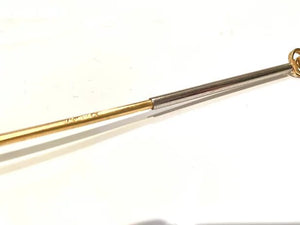 1980s GUCCI Silver and Gold Tone Metal COCKTAIL SWIGGLER - STYLE - CHNGR