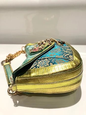 2000s ETRO MILANO MULTI COLOUR ENAMELLED JEWELLED SHOULDER BAG - STYLE - CHNGR