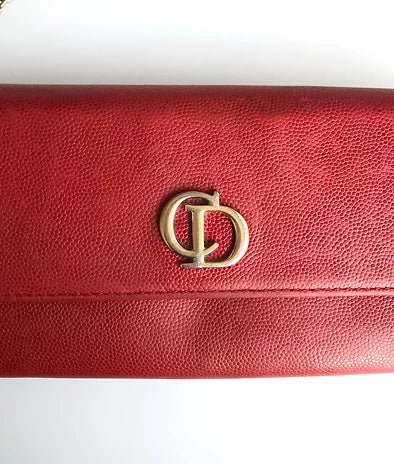 CHRISTIAN DIOR RED LEATHER MINI BAG - style - CHNGR