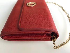 CHRISTIAN DIOR RED LEATHER MINI BAG - style - CHNGR