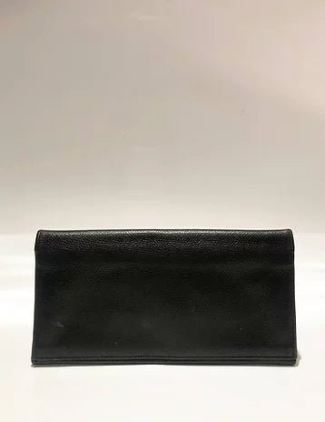 1990s YVES SAINT LAURENT STUD NAVY BLUE WALLET - STYLE-CHNGR