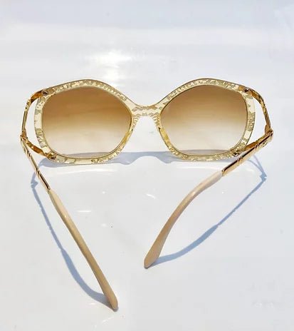 1980s CHRISTIAN DIOR GOLD FRAME SUNGLASSES - style - CHNGR