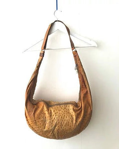 1980s GUCCI OSTRICH SADDLE BAG - style - CHNGR