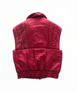 1980s GUCCI PINK PUFFER GILET VEST JACKET - style - CHNGR