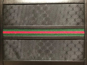 1980s GUCCI MONOGRAM LOGO VERTICAL BRIEFCASE - style - CHNGR