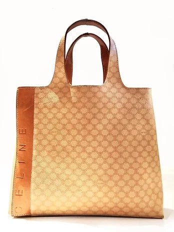 2000s CELINE MACADAM TOTE LOGO BAG - STYLE-CHNGR