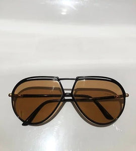 1990s YVES SAINT LAURENT RED INJECTED AVIATOR SUNGLASSES - style - CHNGR