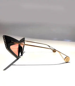 GUCCI HOLLYWOOD FOREVER CAT-EYE ACETATE RUNWAY SUNGLASSES - STYLE-CHNGR