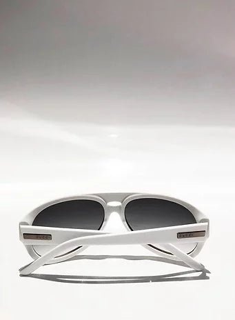 2000s GUCCI AVIATOR WHITE SUNGLASSES - STYLE - CHNGR