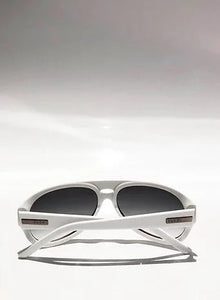 2000s GUCCI AVIATOR WHITE SUNGLASSES - STYLE-CHNGR